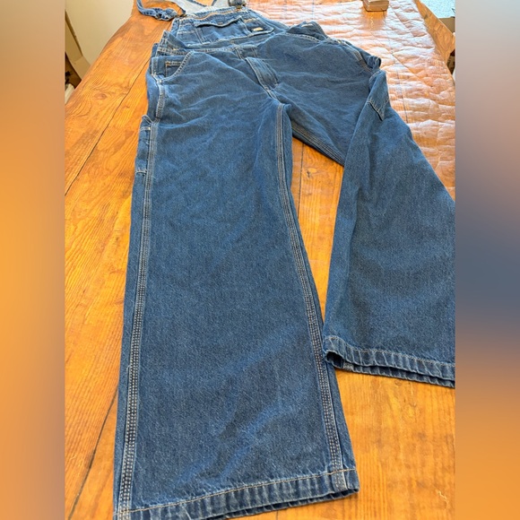 Men's Blue Denim Overalls - Picture 3 of 6